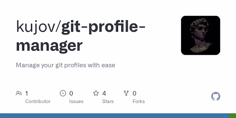 Cover image for GitHub - kujov/git-profile-manager: Manage your git profiles wi…