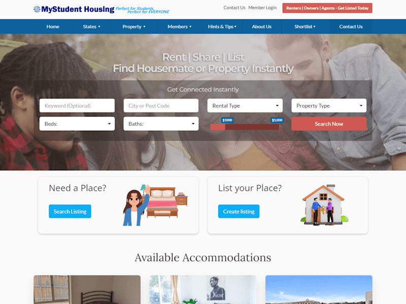 Cover image for Student Housing Directory - Brilliant Directory