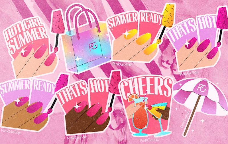 Cover image for PinkGellac Sticker Design