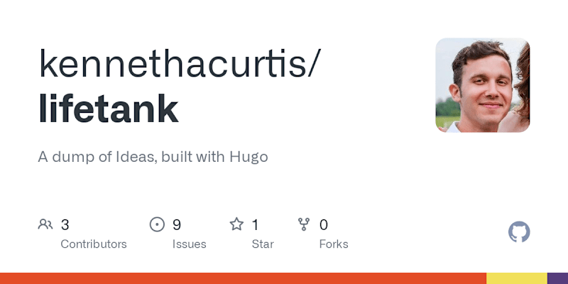 Cover image for lifetank: A dump of Ideas, built with Hugo and Netlify