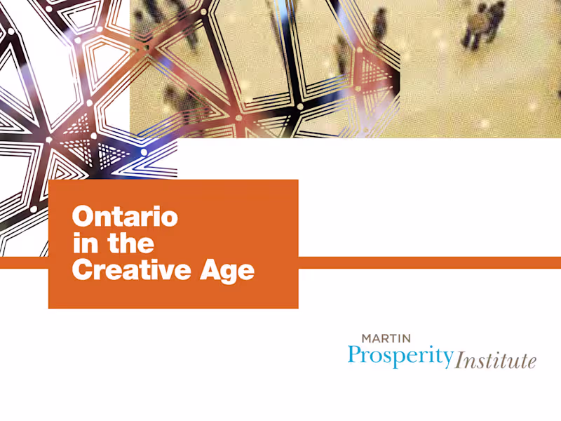 Cover image for Ontario in the Creative Age