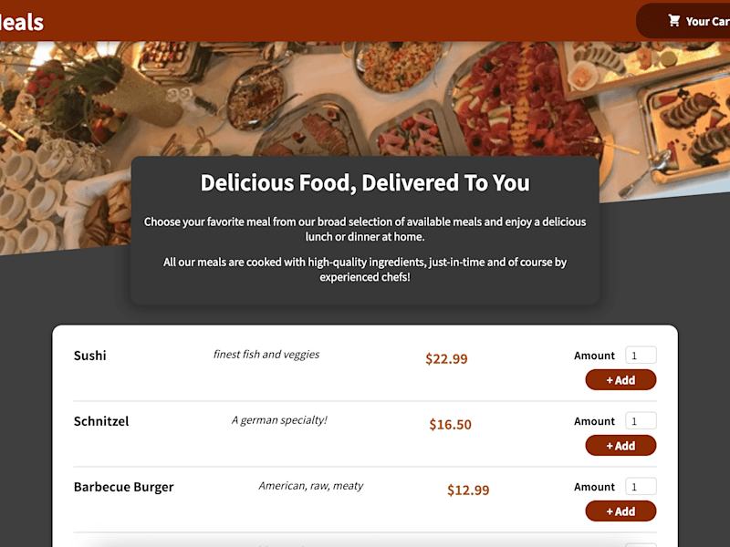 Cover image for Food Order App