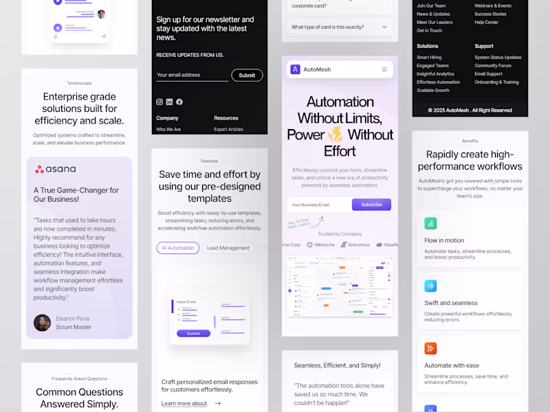 Cover image for Workflow Automation SaaS - Mobile Design | Mobile App