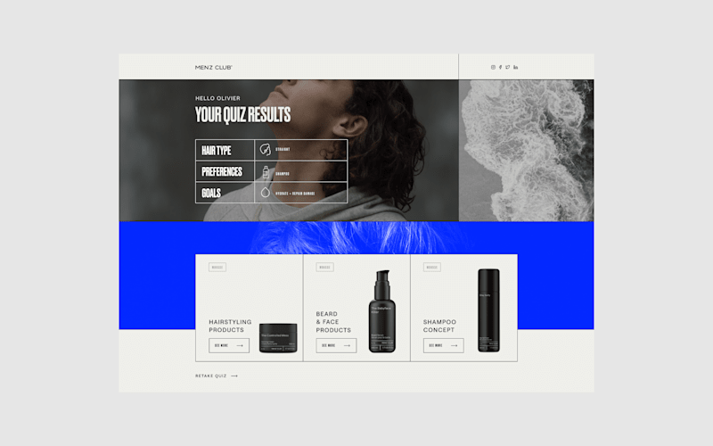 Cover image for Menz Club — E-commerce