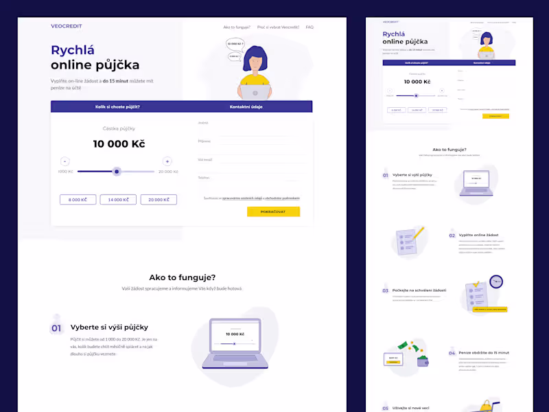 Cover image for Veocredit Website Design