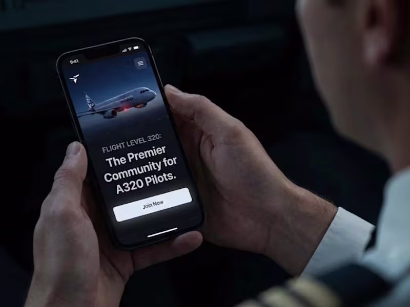 Cover image for (Framer) Flight Level 320 – UX/UI & Redesign for Pilot Community