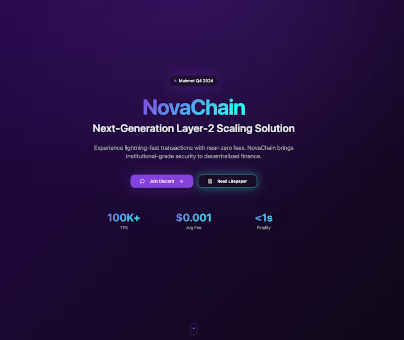 Cover image for NovaChain — Next-Gen Crypto Launchpad