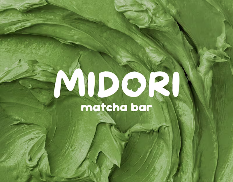 Cover image for MIDORI MATCHA BAR | LOGO DESIGN & BRAND IDENTITY