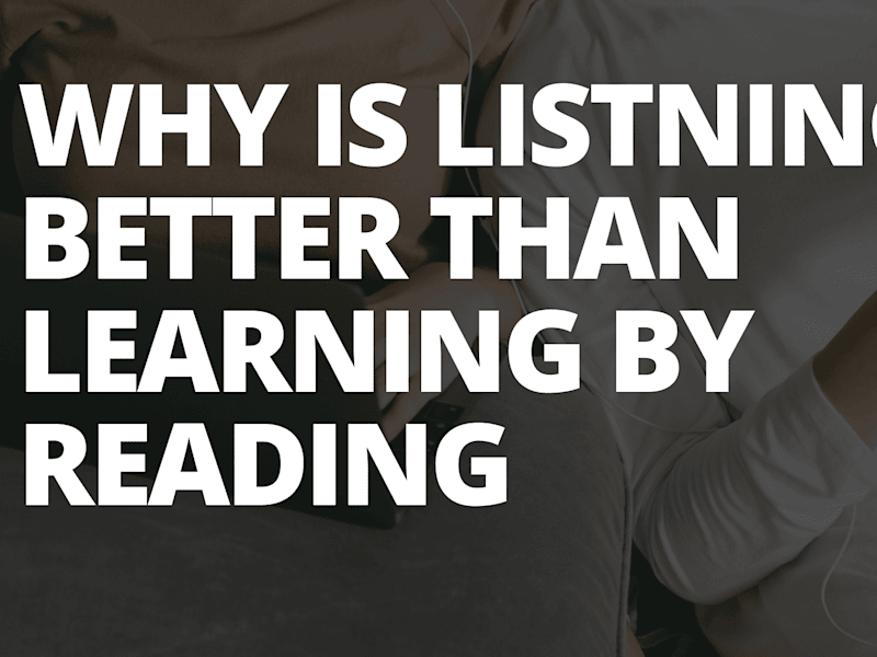 Cover image for Why you should learn by listening to audio courses?