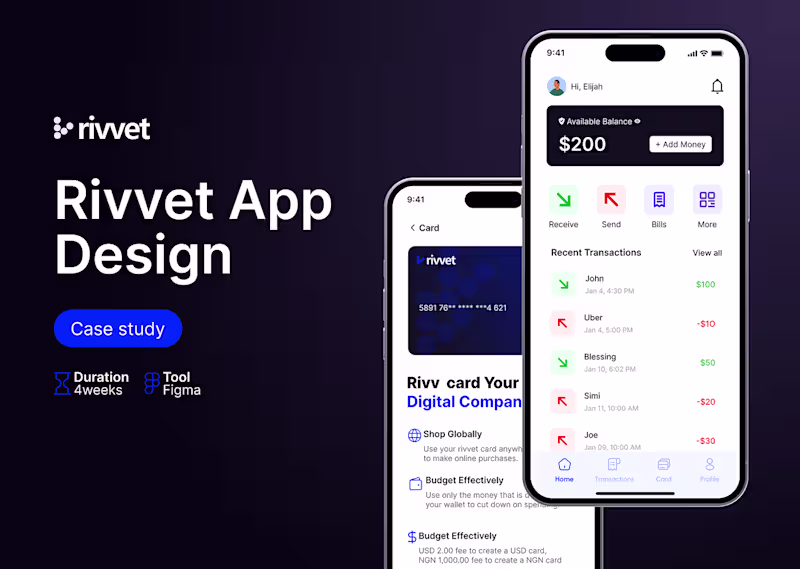 Cover image for Rivvet App Design