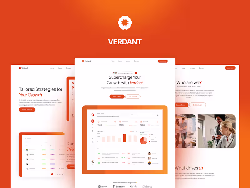 Cover image for Verdant: A SAAS/Startup website 