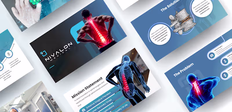 Cover image for Nivalon Medical Pitch Deck: Advancing Precision Care