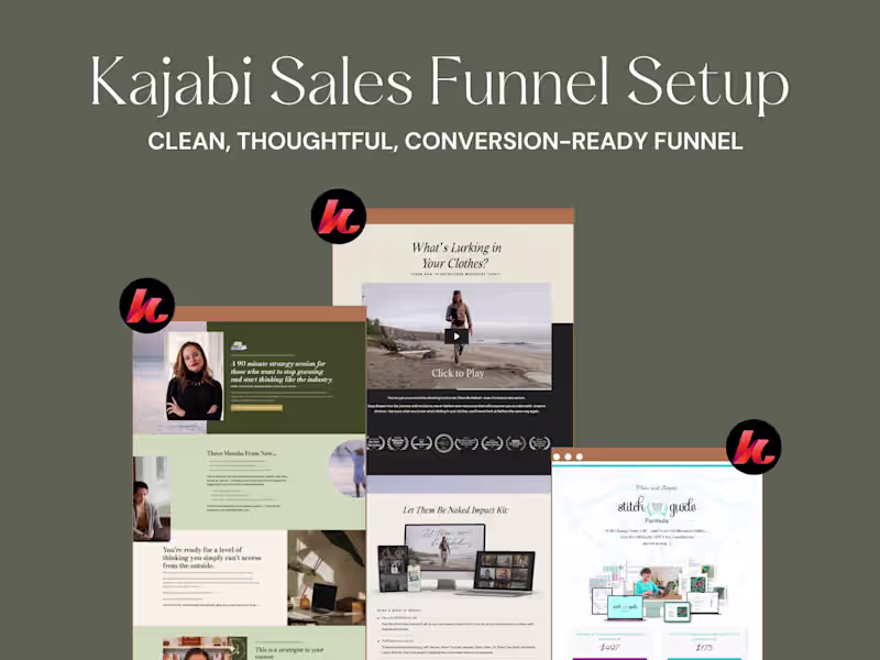 Cover image for Kajabi Sales Funnel Setup