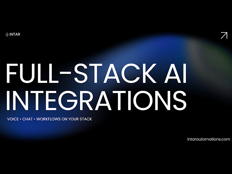 Cover image for Full‑stack AI Integration: Voice, Chat, Workflows