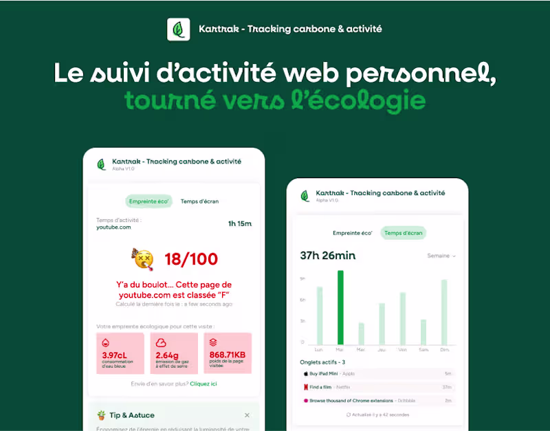 Cover image for Kartrak - Activity tracking, focused on ecology