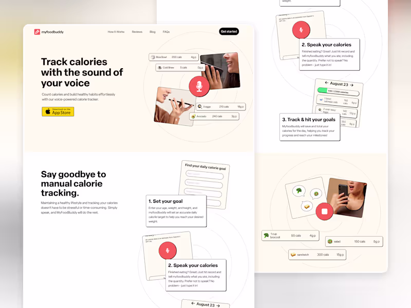Cover image for Myfoodbuddy - Website Design and Webflow Development