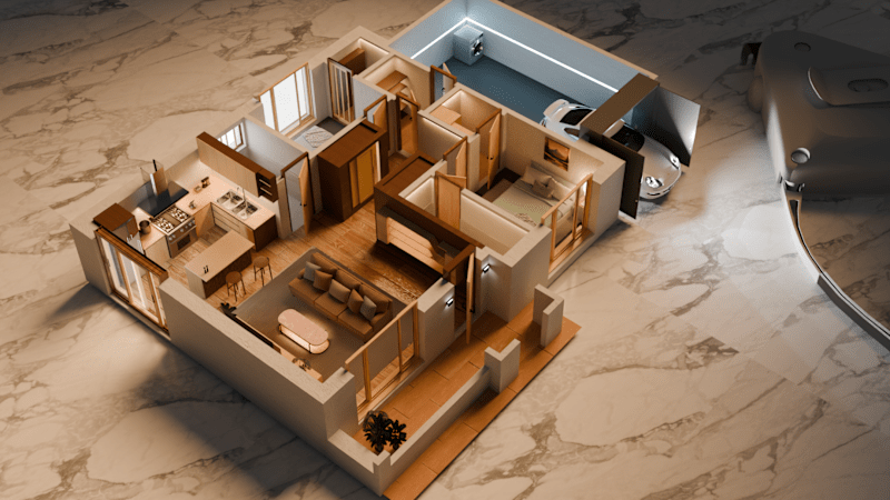 Cover image for Modern 3D Floor Plan Design for Real Estate