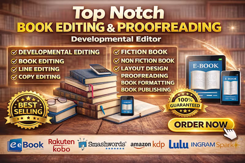 Cover image for Professional eBook Ghostwriting & Editing