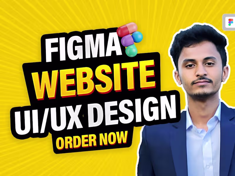 Cover image for Figma Website Design (UX/UI)