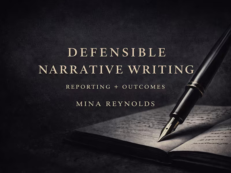 Cover image for Defensible Narrative Writing