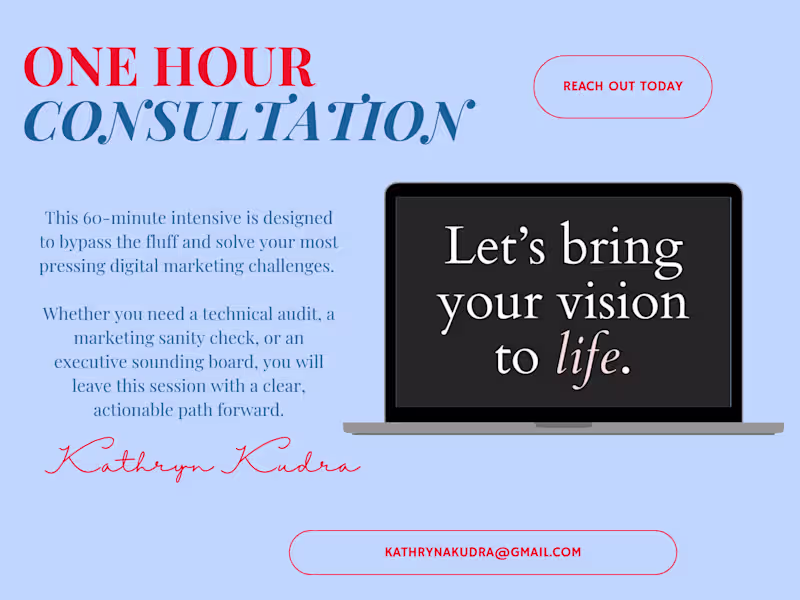 Cover image for 60 Minute Consultation