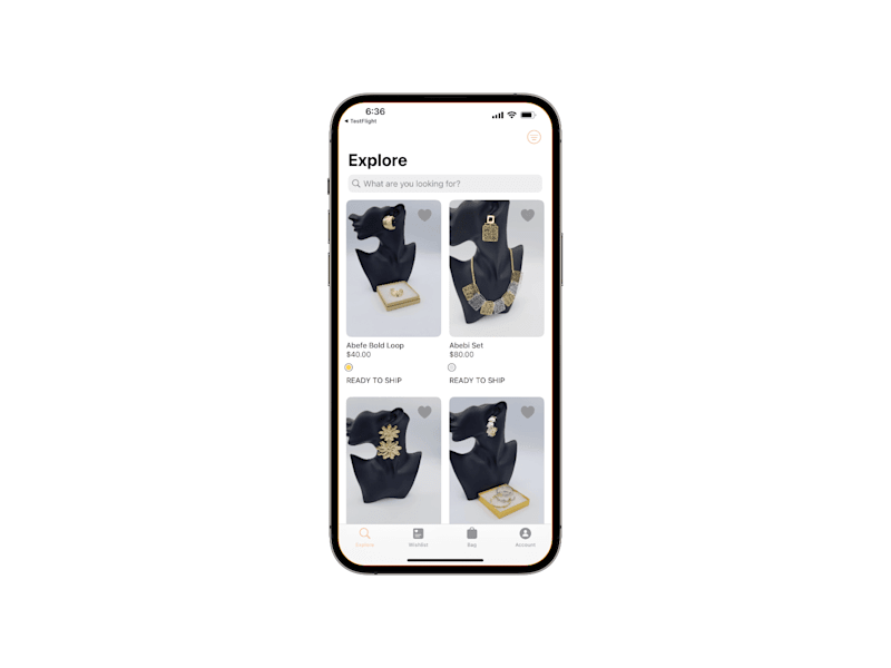 Cover image for Prettycharm iOS Jewelry Shopping App