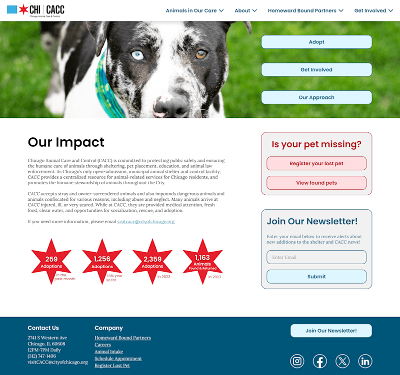 Cover image for Fur-ever Friends Found Here · Website UI Redesign