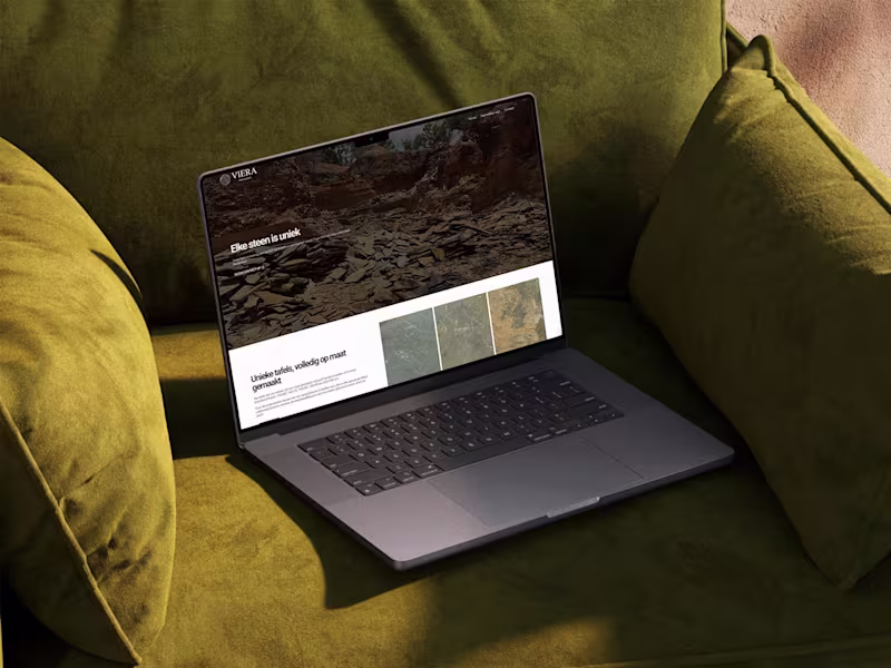Cover image for Brand & Website Development for VIERA Natuursteen