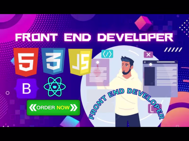 Cover image for I will build your website by using HTML, CSS, and Javascript