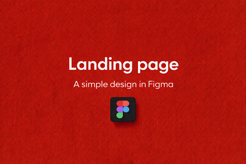 Cover image for Landing page design in Figma