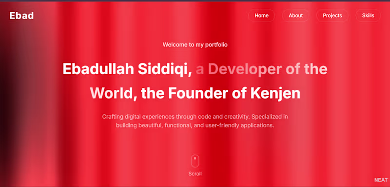 Cover image for Ebadullah Siddiqi | The Portfolio