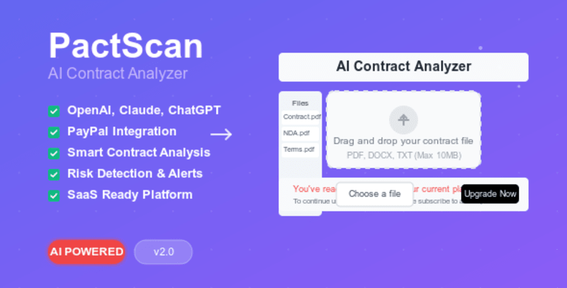 Cover image for Ai Smart contract analyzer for freelancers & small biz
