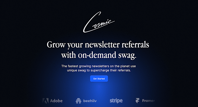 Cover image for Cosmic / Slingshot - Landing Page