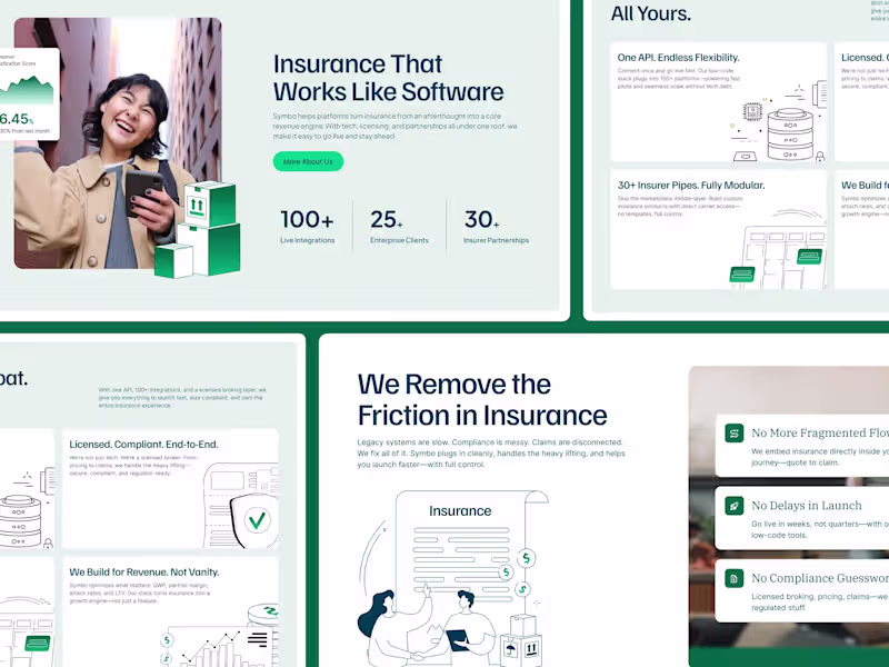 Cover image for Recently worked on this web design concept for a modern insu...