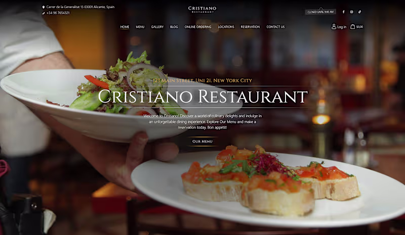 Cover image for Cristiano is a commercial WordPress