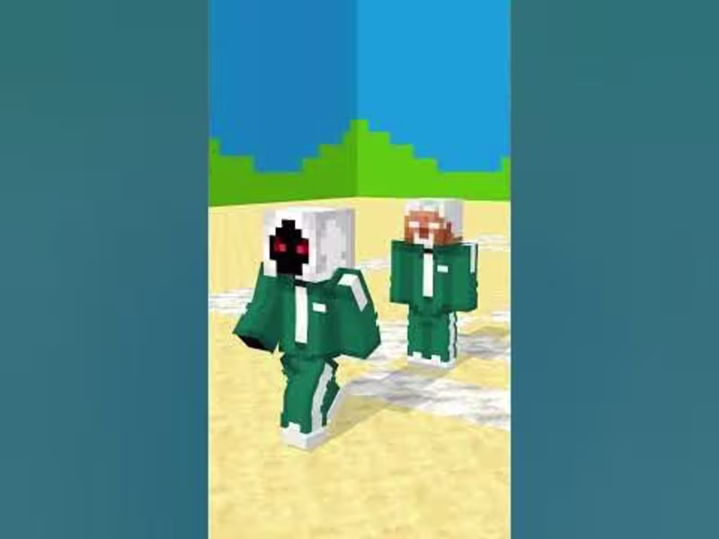 Cover image for Help Herobrine Choose Heaven or Hell in Squid Game Minecraft An…