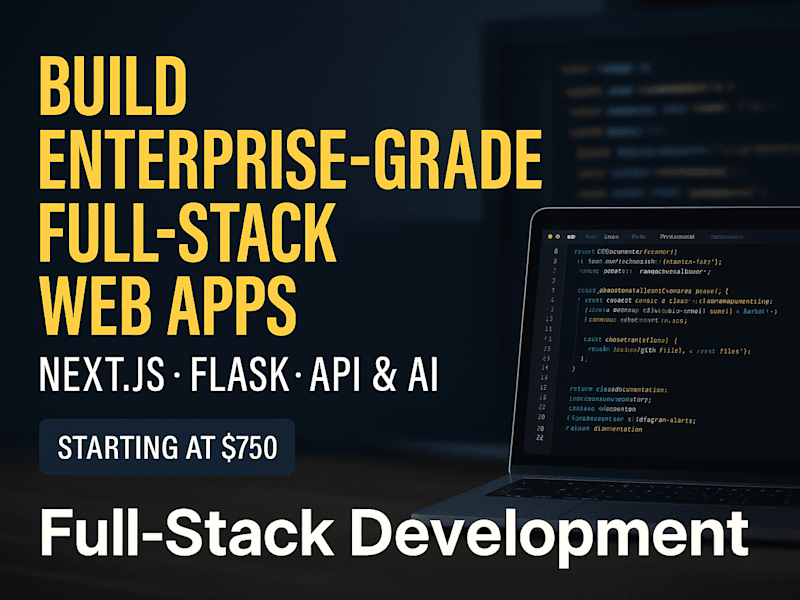 Cover image for Full-Stack Web Development (End-to-End)