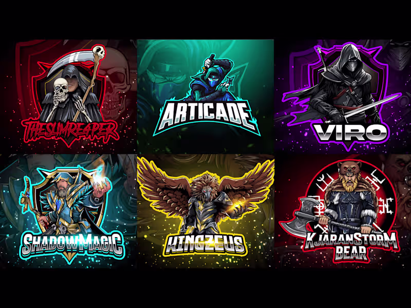 Cover image for I will create Custom & Engaging Gaming Logos for you Twitch/Kick