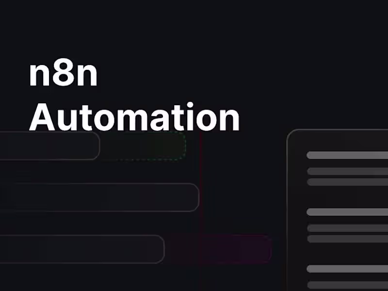Cover image for n8n automation