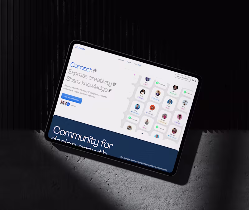 Cover image for Responsive landing page design