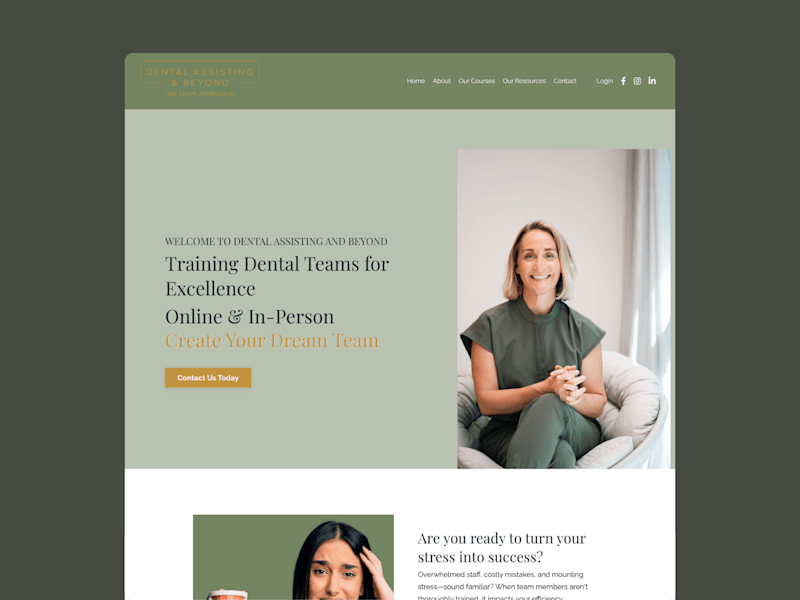 Cover image for Dental Assisting And Beyond Website Design