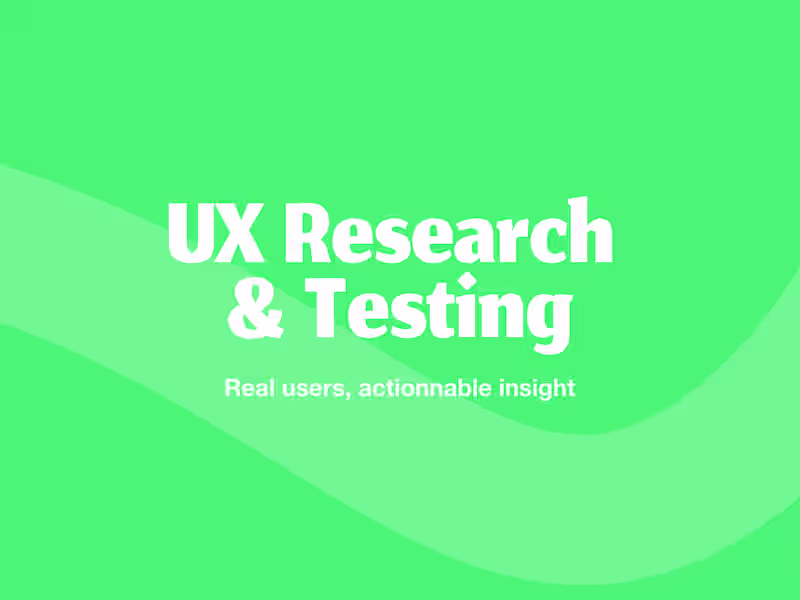 Cover image for UX research and user tests for your product