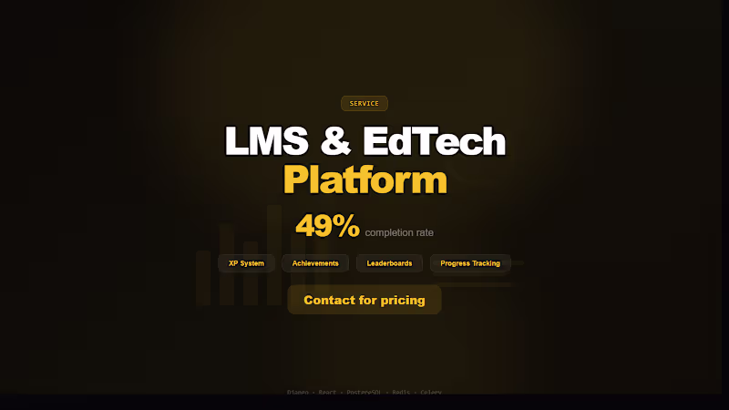 Cover image for LMS / EdTech Platform Development