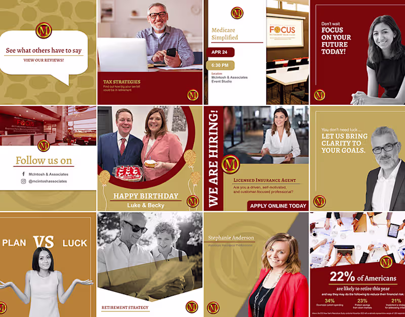 Cover image for Social Media Visuals - McIntosh & Associates