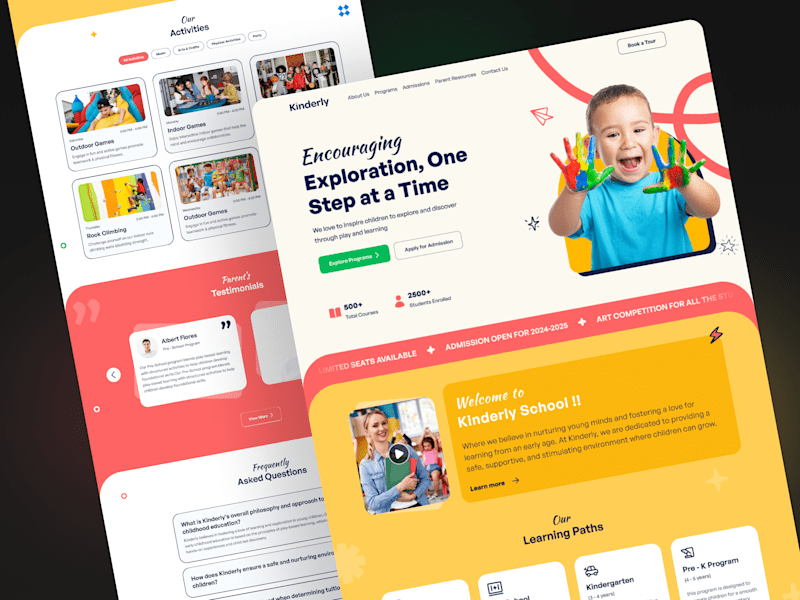 Cover image for Kinderly Framer Template