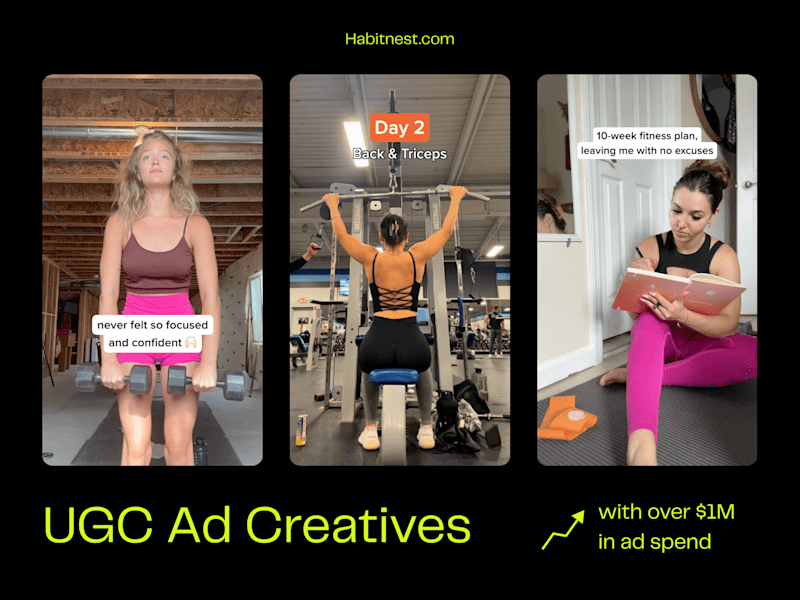 Cover image for Direct-response ad creative for Habit Nest