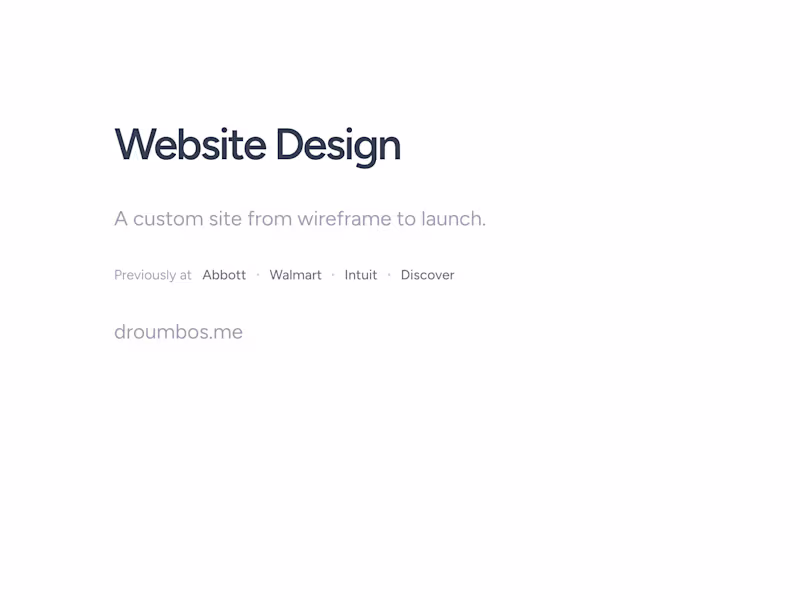 Cover image for Website Design