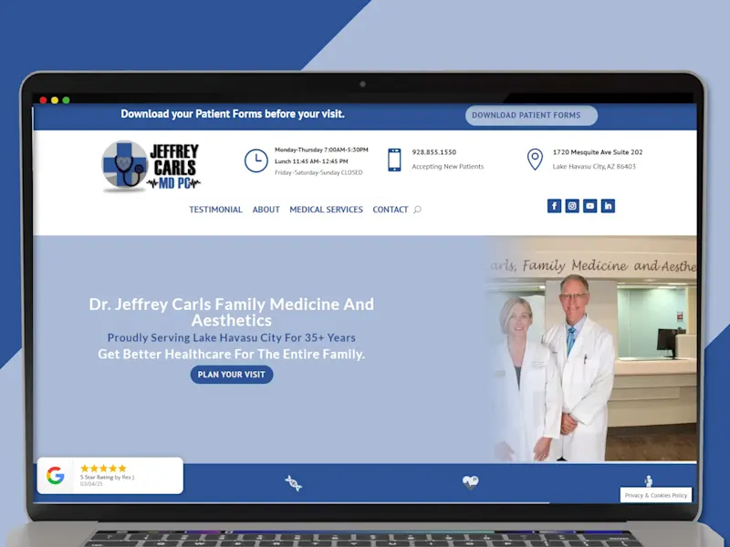 Cover image for UI/UX DESIGN RESPONSIVE WORDPRESS WEBSITE FOR MEDICAL PRACTICE