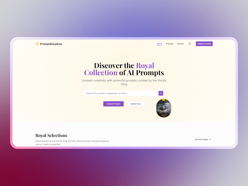 Cover image for KingPrompt - Directory of the Best AI Prompts