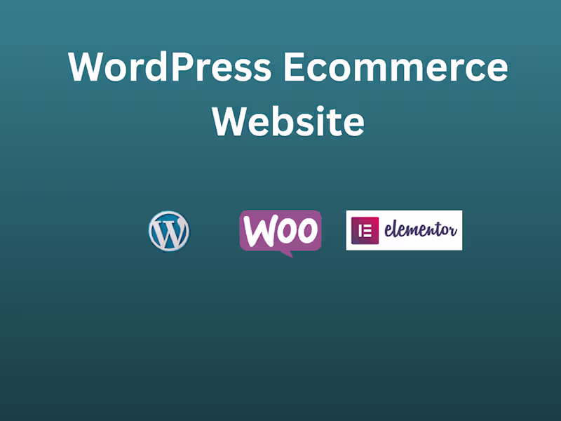Cover image for I Will Build a High-Converting eCommerce Website in WordPress 